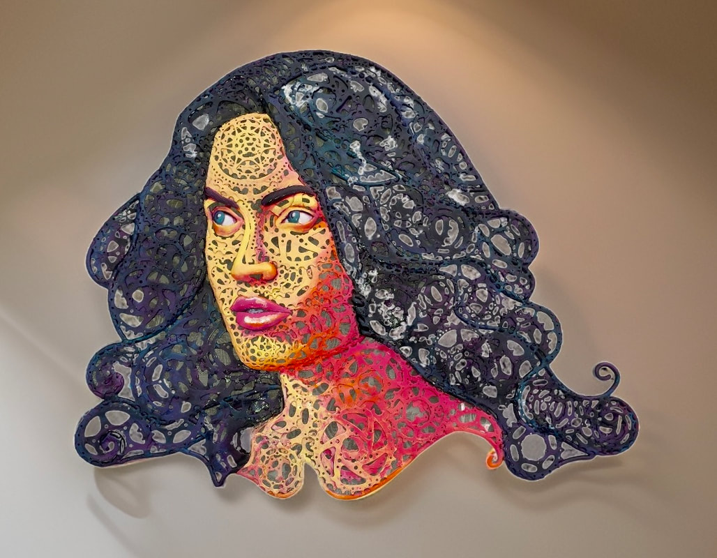 Picture of Large Women's Face Sculpture